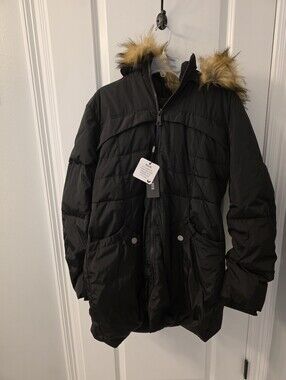Women's Black Puffer Jacket - 2XL